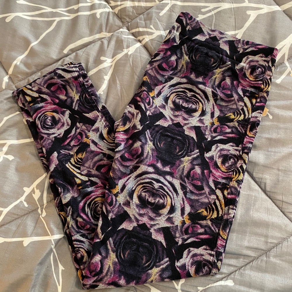 Minicci Purple Rose Leggings L/XL